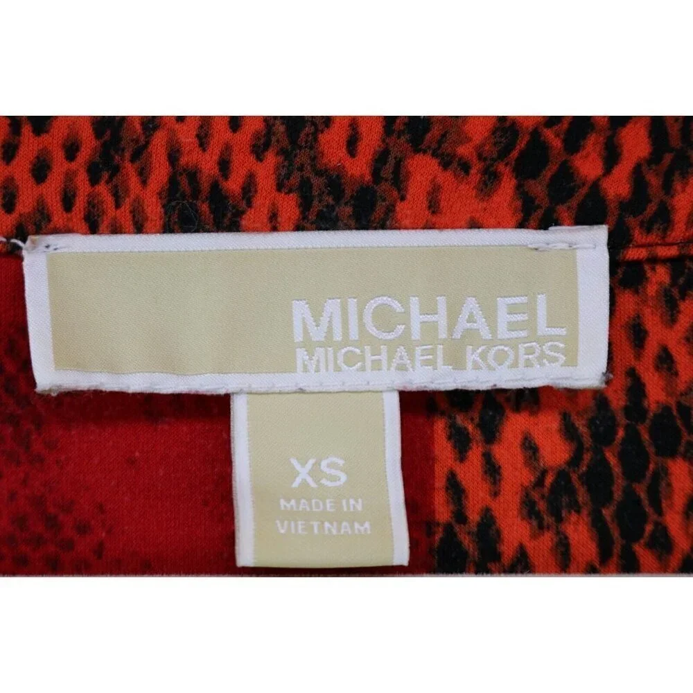 Michael Kors Long Sleeve Roll-Tabbed Dress-Size XS-Chains